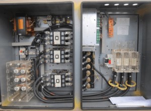 Electrical panel as he chiller electric component