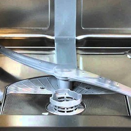 The loose screw of lower spray arm can cause dishwasher to leak